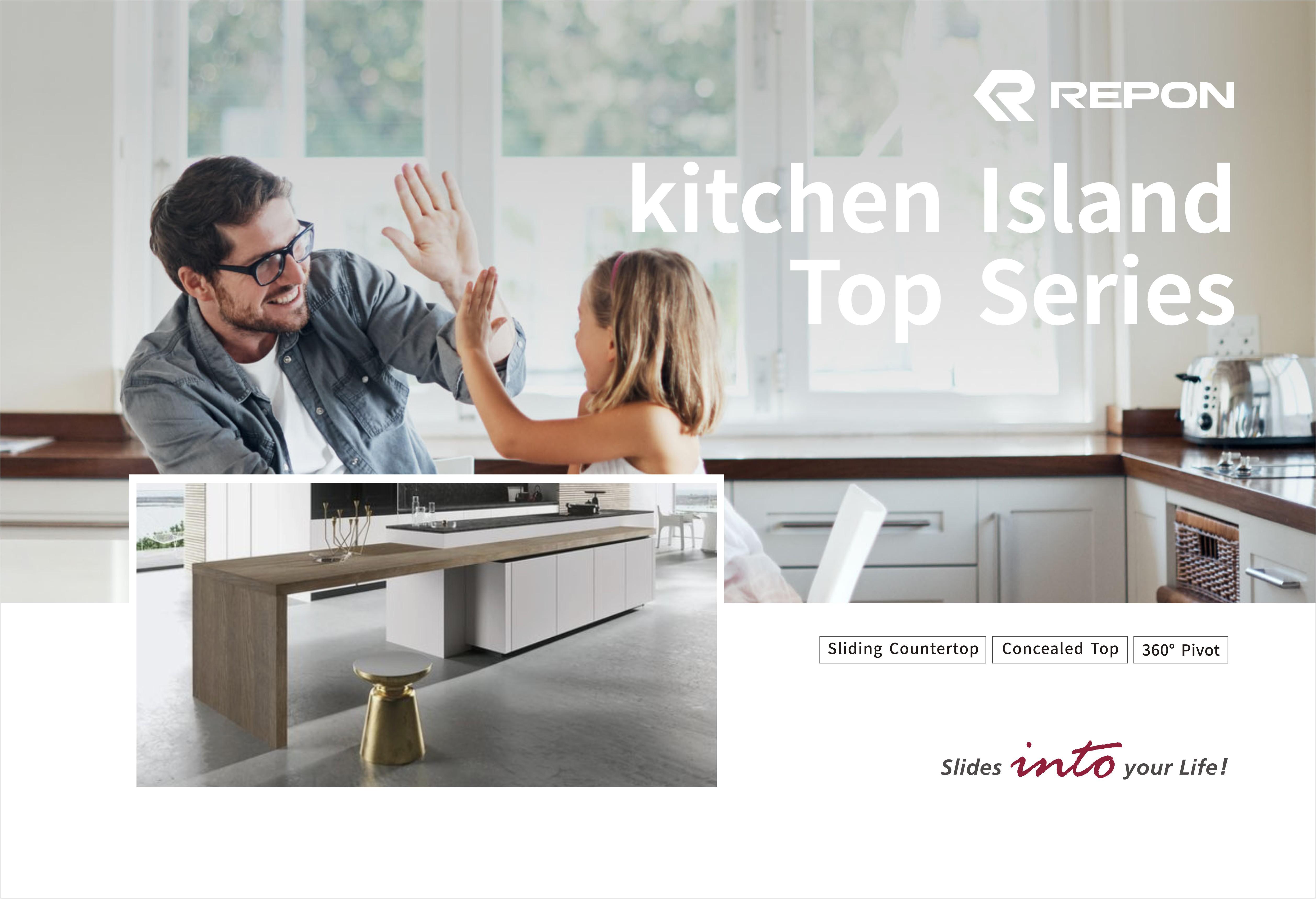 Repon’s Kitchen Island Top series transform your living space.
